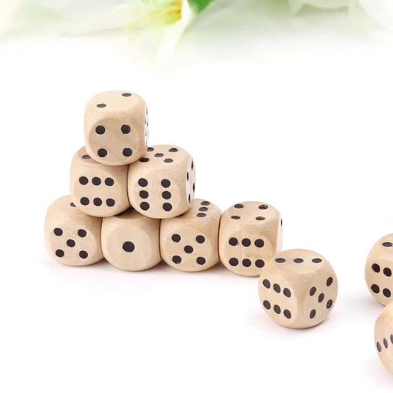 1pc Solid Polished Brass Dice 20mm Metal Cube Copper Poker Bar Board Game Gift