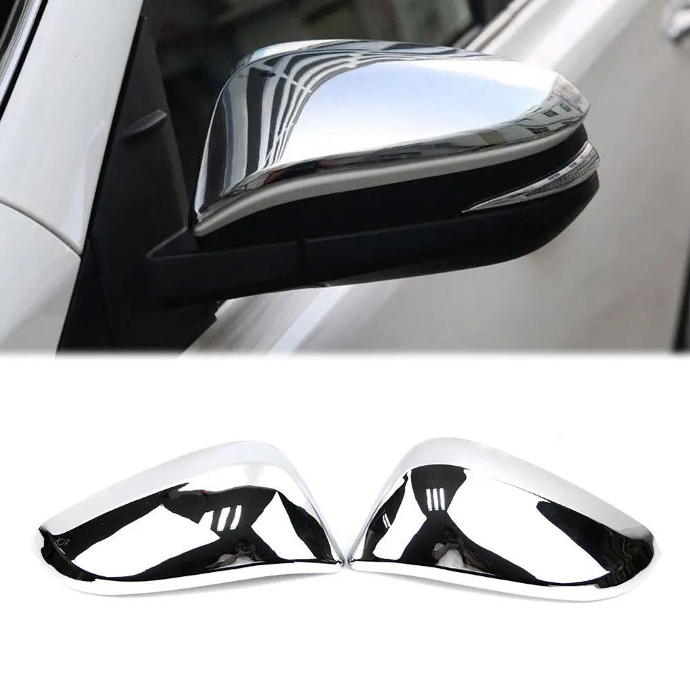 

Chrome Rearview Side Wing Mirror Cover for Toyota Highlander 2014 2015 2016 2017 2018 ABS Exterior Trim