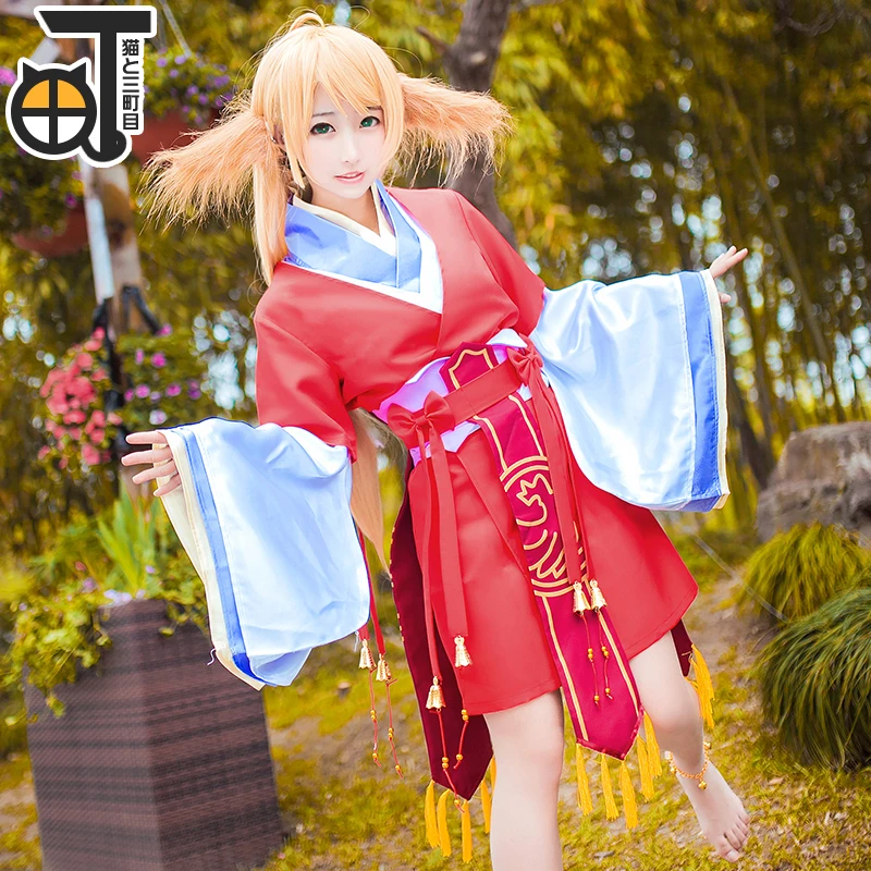 

The small fox matchmaker Tu Susu cos clothing antique ears Hanfu Cosplay spot red Daquan sets