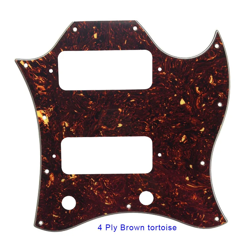 Pleroo Guitar Parts Pickguard For Gibson Standard SG Full Face Scratch Plate Route P90 Pickups Best Protection For Guitarra