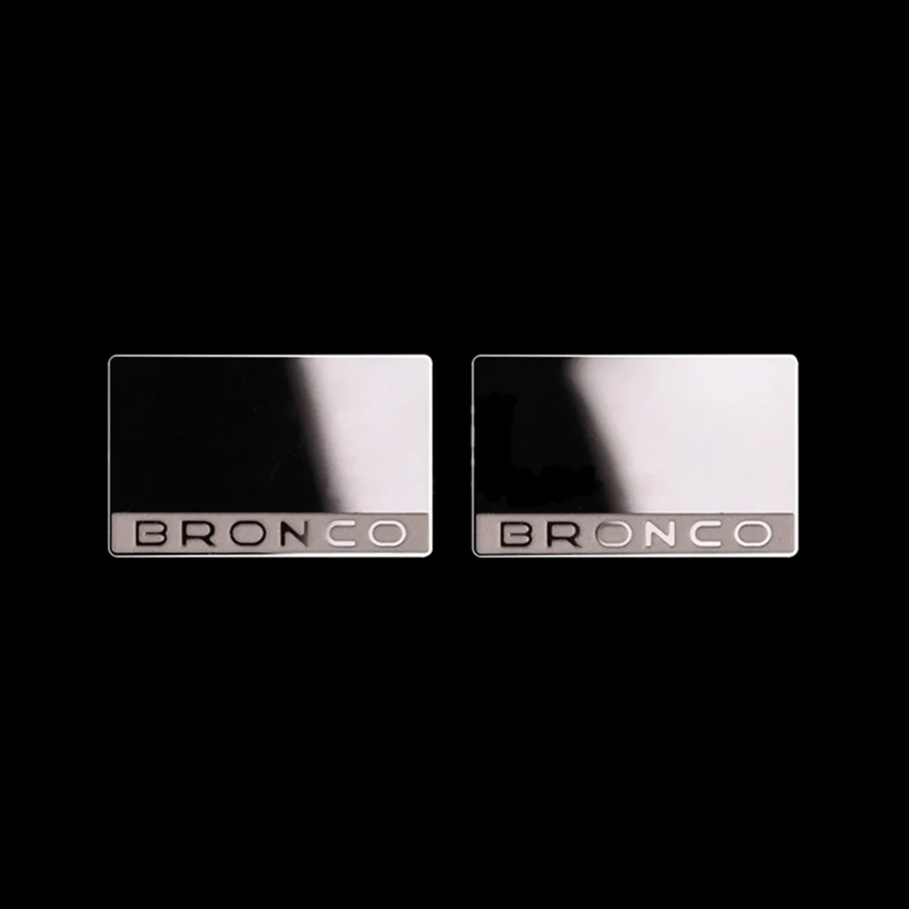 1pair Stainless Steel Rearview Mirror For 1/10 TRX4 BRONCO RC Crawler Car Parts Accessories