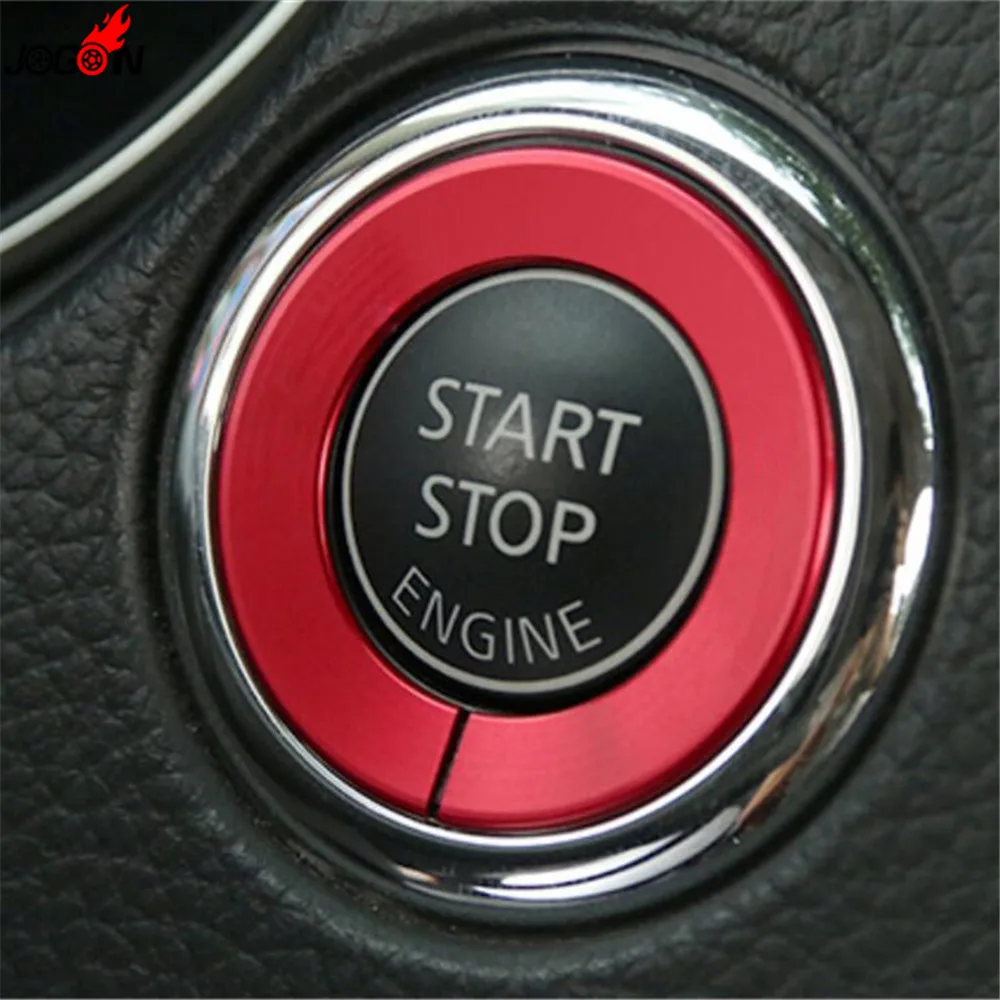 Ignition Engine Start Stop Push Button Cover Ring Trim For Infiniti Q50 Q60 QX60 2014 2015 2016 2017 2018 & Nissan