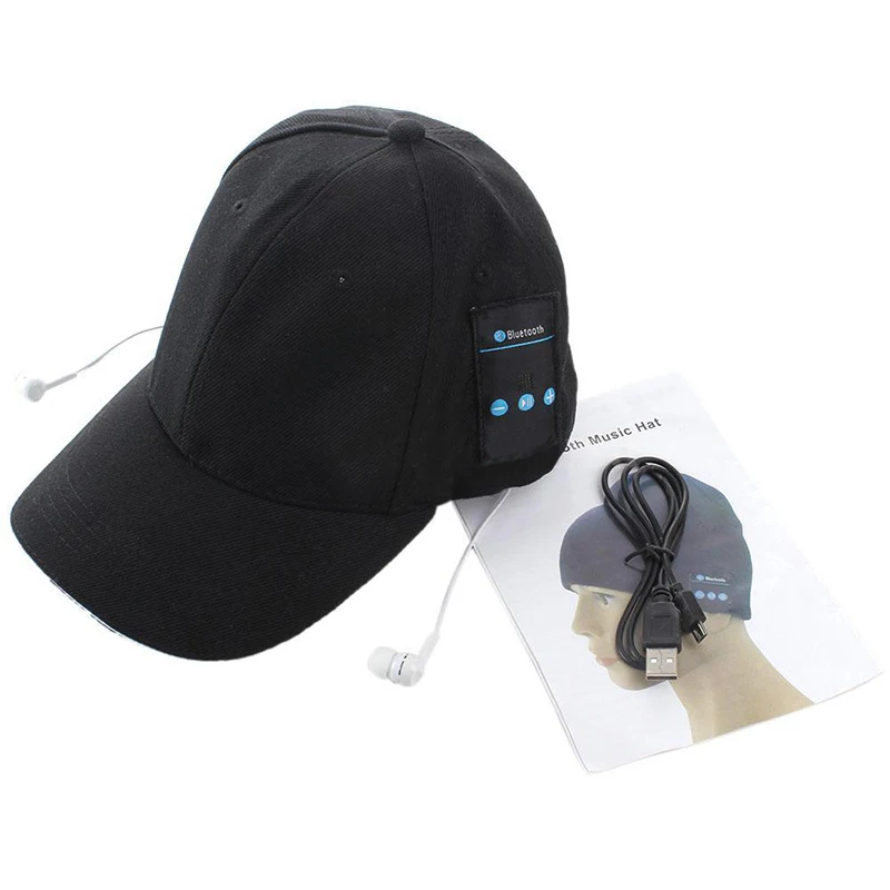 New Arrival 2016 Summer Sport Bluetooth Hat Baseball Cap Wireless Music Hat Smart Music Speaker Bluetooth Cap for phone 6 7 s