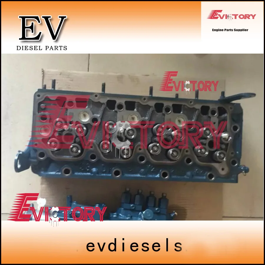 Bobcat use V3800 V3800T V3800-DI-T Cylinder head dismentled from Kubota test engine