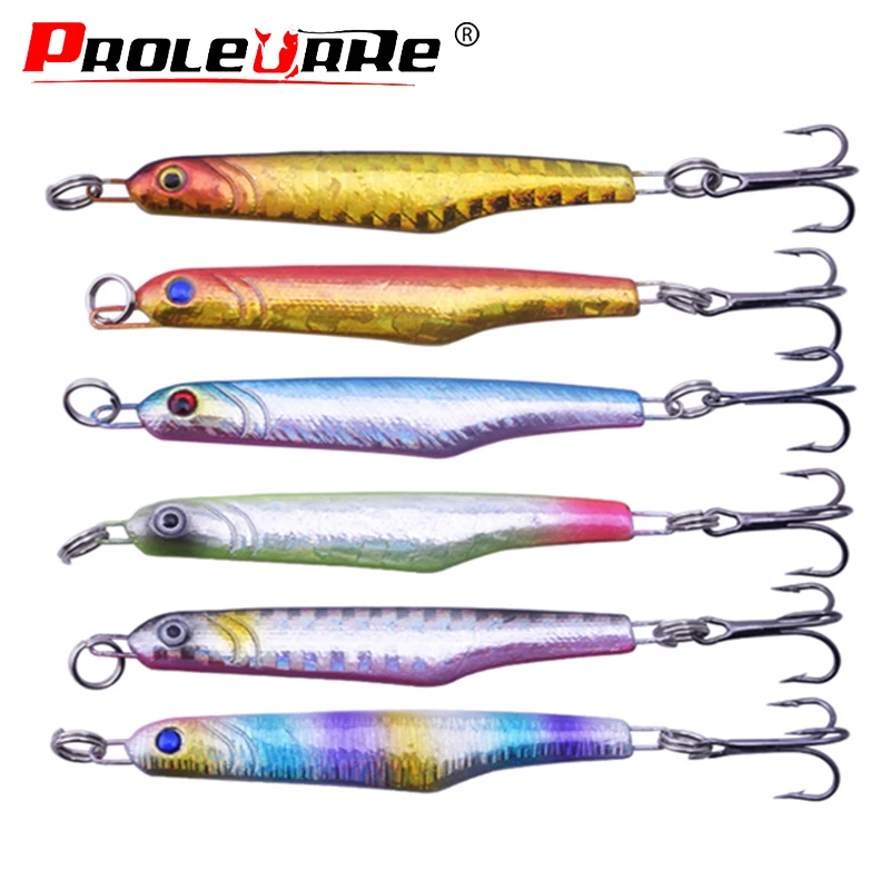 1Pcs Metal Spoon Fishing Lure 65mm 15.5g sinking Swimbait Wobblers with Treble Hooks Artificial Hard Baits Bass Fishing tackle