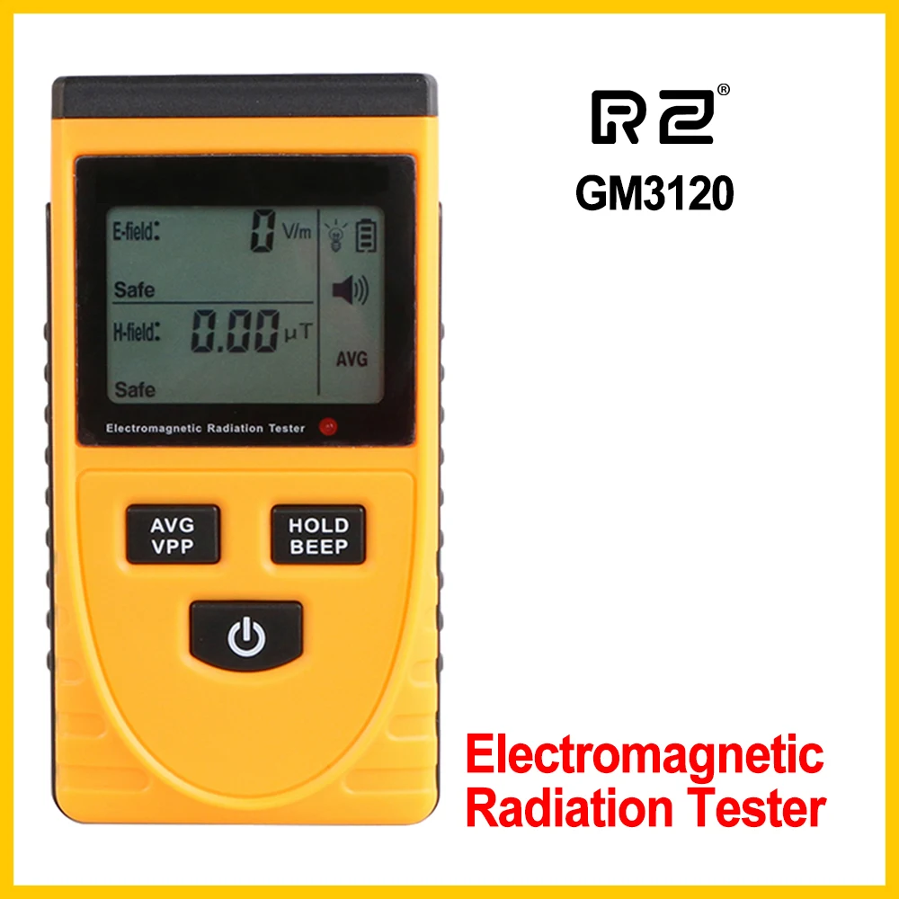 RZ LCD Electromagnetic Radiation Detector Tester Radiation Meter Dosimeter Counter Measurement for Computer Phone TV GM3120