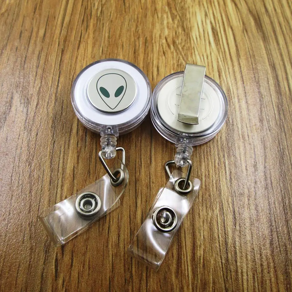 Alien ID Badge Reel for Docter Nurse Teacher Student retractable recoil id badge holder work fun