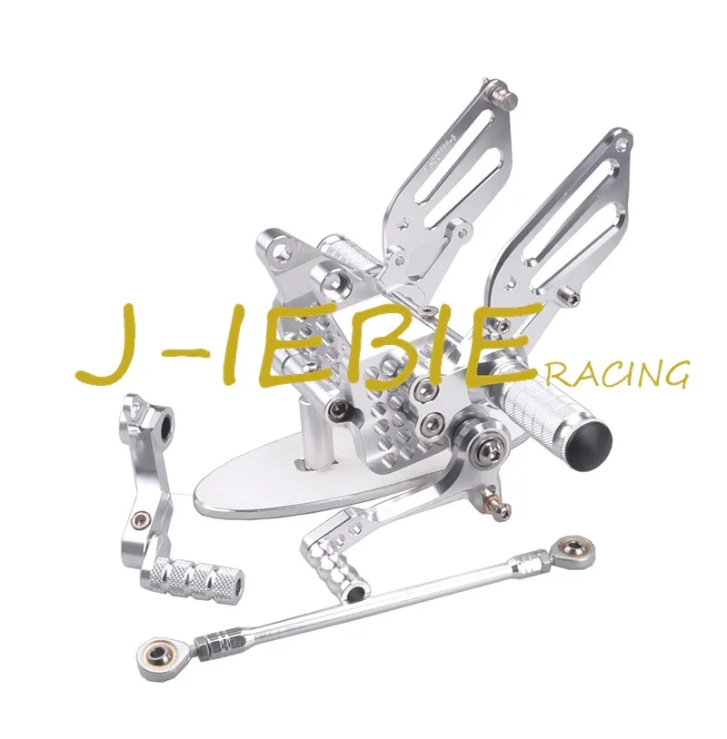 CNC Racing Rearset Adjustable Rear Sets Foot pegs Fit For Ducati 749 999 R/S R S 2003 2004 2005 2006 SILVER