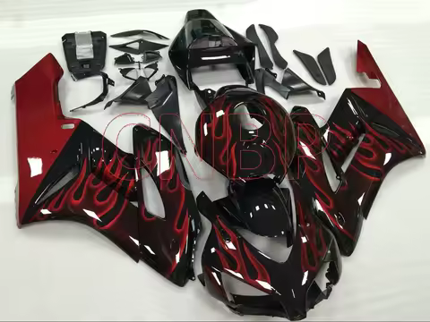 Fairing Kits Fireblade 2004 - 2005 Black Red Frame Motorcycle Fairing Fireblade 2005 Plastic Fairings CBR 1000 RR 2004 no paint
