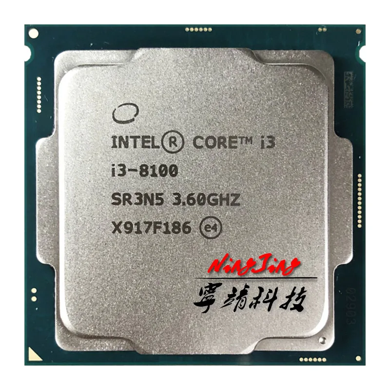 Intel Core i3-8100 i3 8100 3.6 GHz Quad-Core Quad-Thread CPU  6M 85W LGA 1151