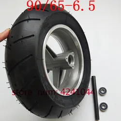 90/65-6.5 inch Pocket Bike Front rims Wheels Tyres Mini Racing bike tubeless vacuum tire for 47cc/49cc 2 stroke small motorcyle