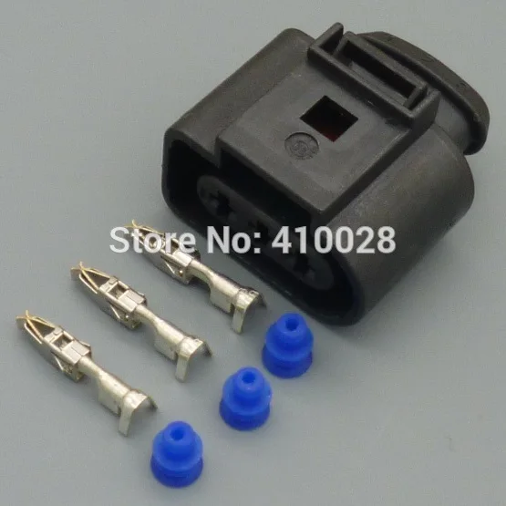 shhworldsea 30sets 3 PIN PLUG 1J0973723 CONNECTOR case for VW AUDI 1J0 973 723