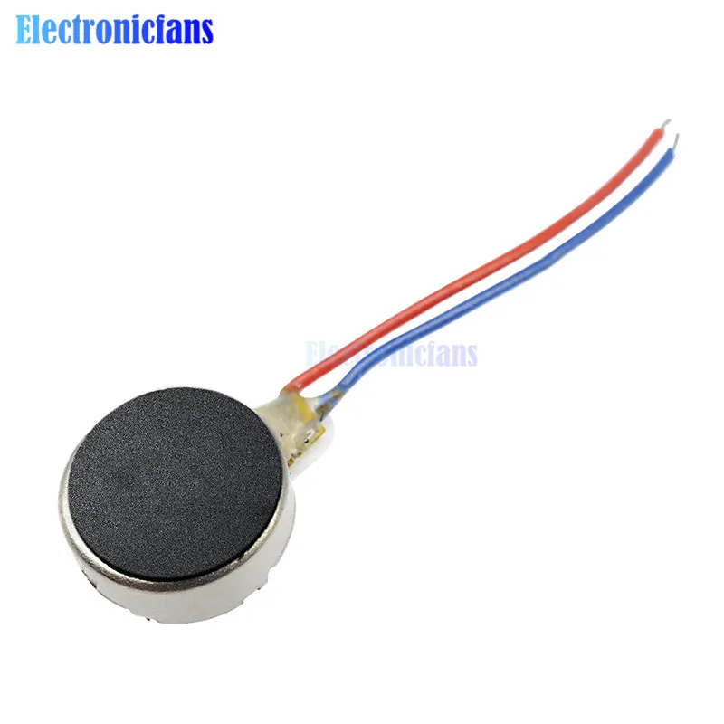 1PCS Coin Flat Vibrating Micro Motor DC 3V 8mm For Pager and Cell Phone Mobile Wholesale