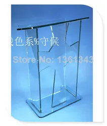 Hot selling Acrylic Lectern Podium Pulpit Rostrum / Acrylic Speaker Stand