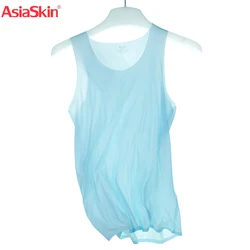 New Brand Clothing Ultra-thin Ice Silk Men Undershirt Breathable Chaleco Hombre Sleeveless Sexy Tshirt Knitted Underwear