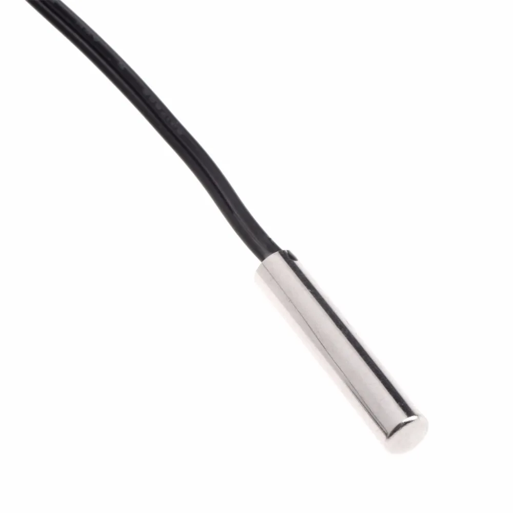 150 cm NTC 10 K Ohm 1% 3435 Thermistor Temperature Sensor Cylinder Probe 1.5 m Wire