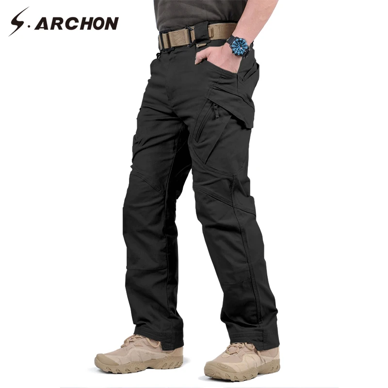 IX9 97% Cotton Men Military Tactical Cargo Pants Men SWAT Combat Army Trousers Male Casual Many Pockets Stretch Cotton Pants - Image 3