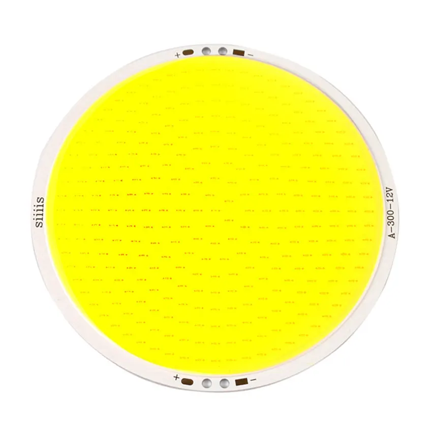 DC 12V 50W High Power 5000LM Ultra Bright 108mm Round COB LED Small Sun Chip On Board Lamp Pure White Light for DIY