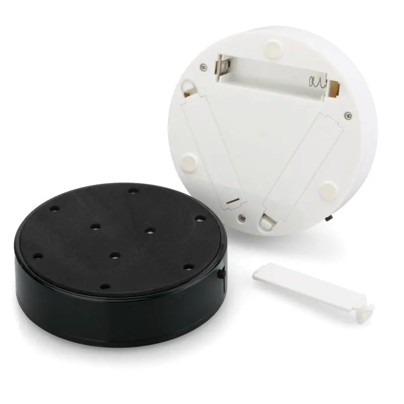 

100pcs/lot 9LEDs 4inch White Plastic Round Battery Operated 9 Bright White LED Lights Under Vase LED Light Base