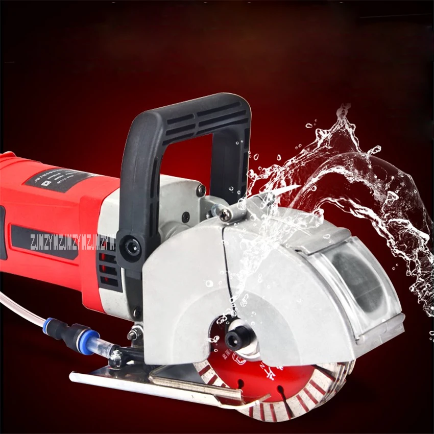 Máquina ranuradora eléctrica de Z1E-TB-125A, cortadora de ranuras de pared de hormigón con hoja de sierra de 121mm y 125mm, 220V y 1900W