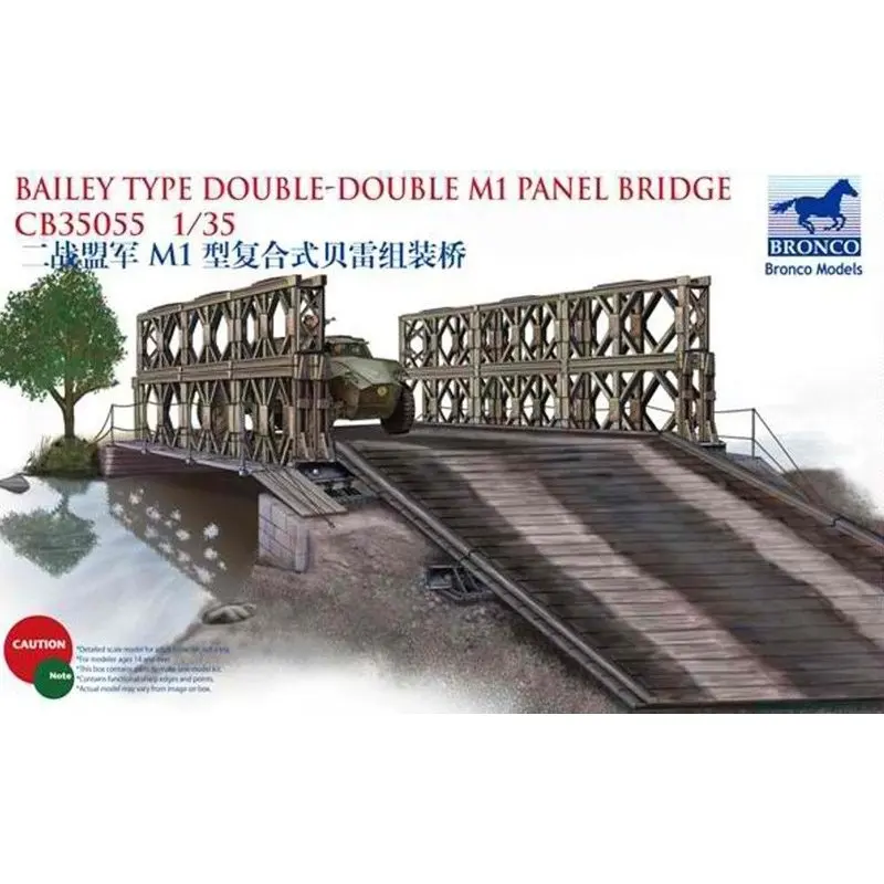 

BRONCO CB35055 1/35 Bailey Type Double-Double M1 Panel Bridge - Scale Model Kit