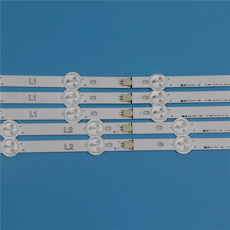 10 Lamps 820mm LED Backlight Strip Kit For LG 42LN5700 42LN5710 42LN570 42 inchs TV Array LED Strips Backlight Bars Light Bands