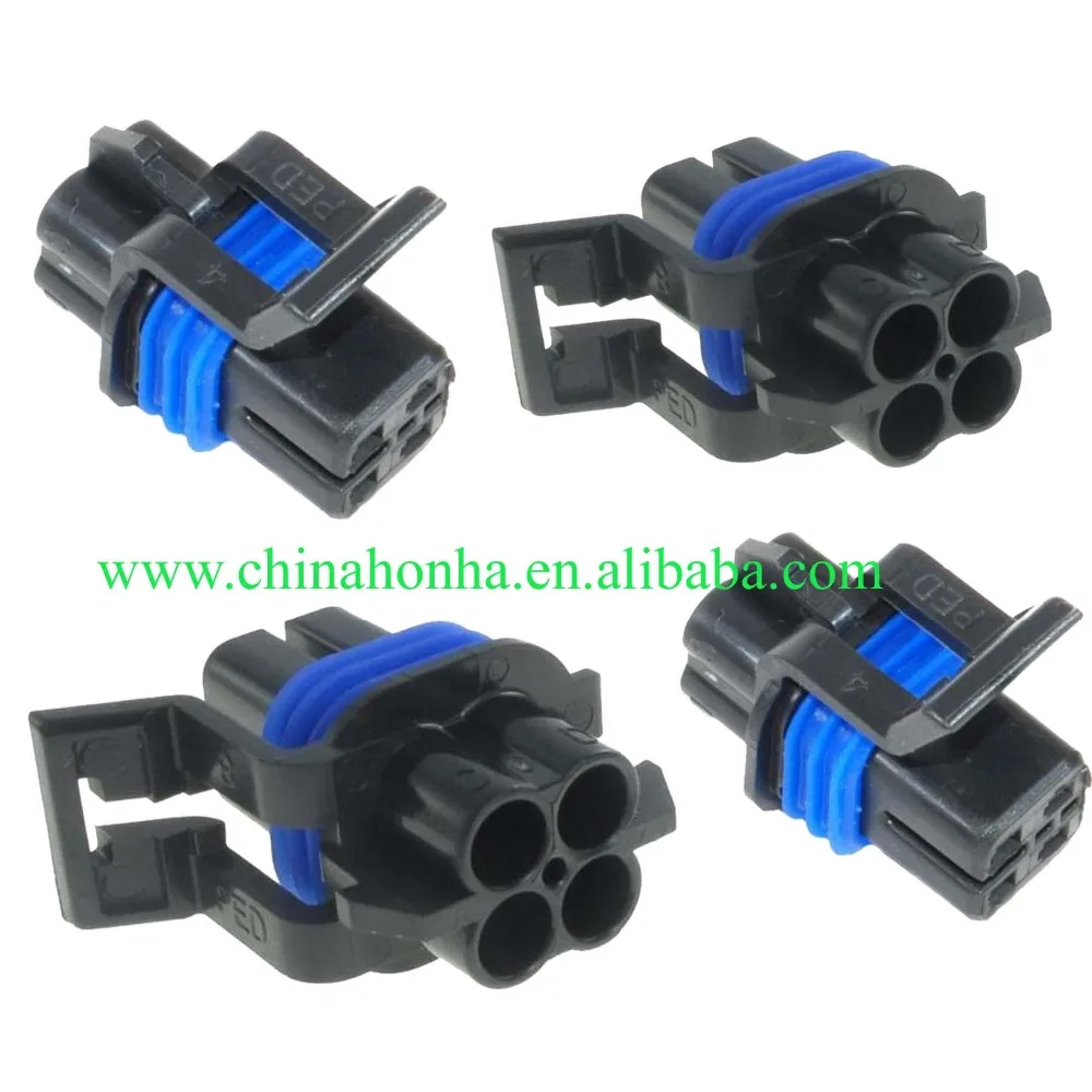 

Free shipping 5/10pcs 4pin forDelphi LS2 O2 housing plugs sealed 4way female automotive electrical connector 12160482