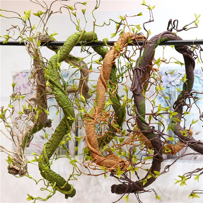 Wall Hanging Vine for Decoration, Artificial Rattan, Wedding Stage Setting, Fake Vine, Green Plant, Foaming Simulation