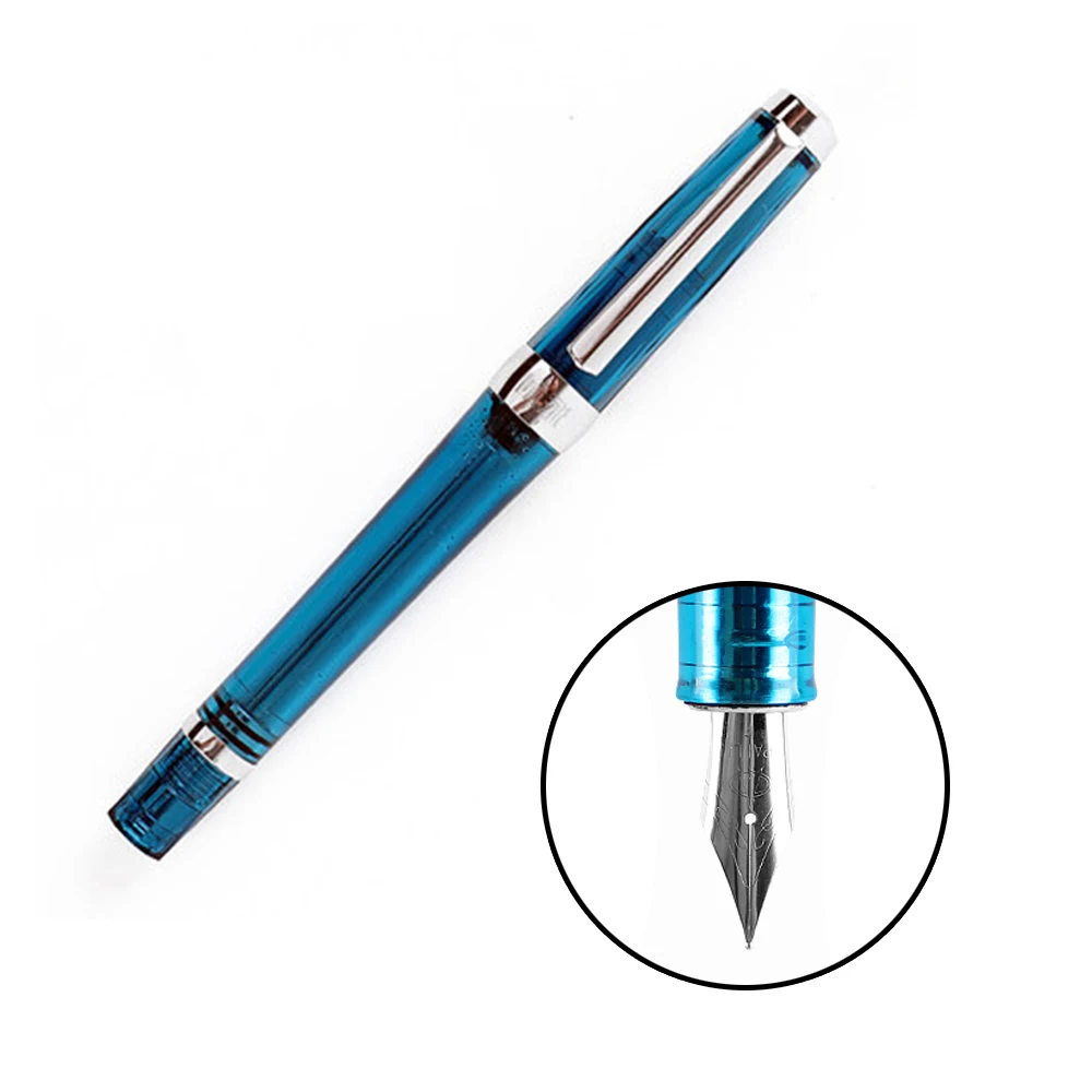 새로운 음압 펜 비즈니스 사무실 투명 컬러 수지 학생 펜 비싼 팁 초에