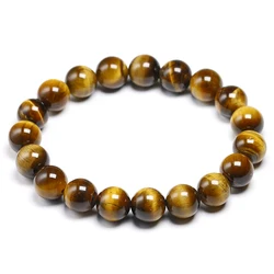 AAA Tiger eyes Beads Bracelet Men Charm Natural Stone Bracelets For Man Handmade Yoga Couple Women Gemstone Health Jewelry