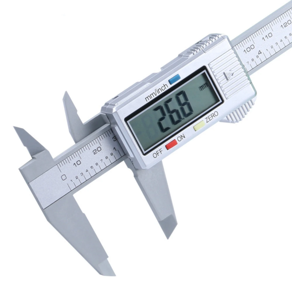 ESPLB 150mm Plastic Vernier Caliper 6 inch  LCD Screen Electronic Digital Caliper Carbon Fiber Millimeter Conversion Calipers