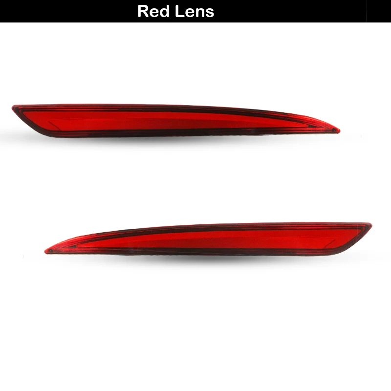 Taillight Style Red 3D Optic LED Rear Bumper Reflector driving Tail Brake Light Turning Lights For 2014~2016 Ford Fusion Mondeo