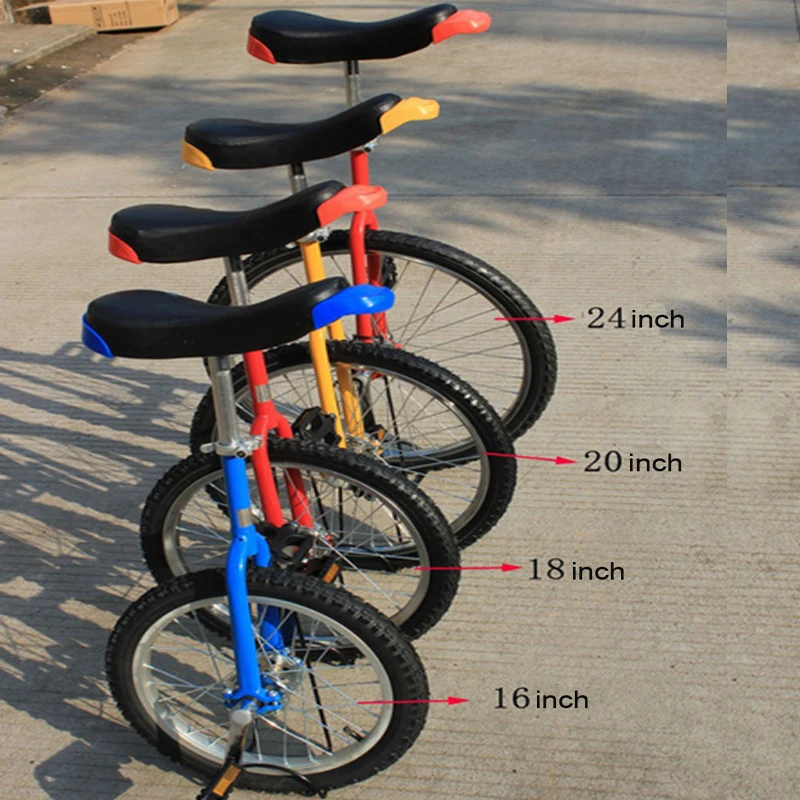 Single Wheel Bike Aluminum Wheelbarrow, Sport Unicycle, Shoulder, 16 \