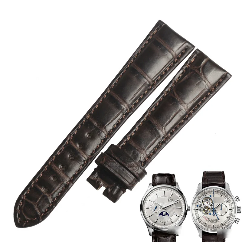 

WENTULA watchbands for ZENITH ELITE 691 /681/685 alligator skin /crocodile grain watch band man