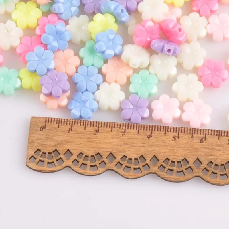 50pcs 11mm Mixed Candy Color Acrylic Star spacer Beads Charms For Jewelry Making YKL0587X