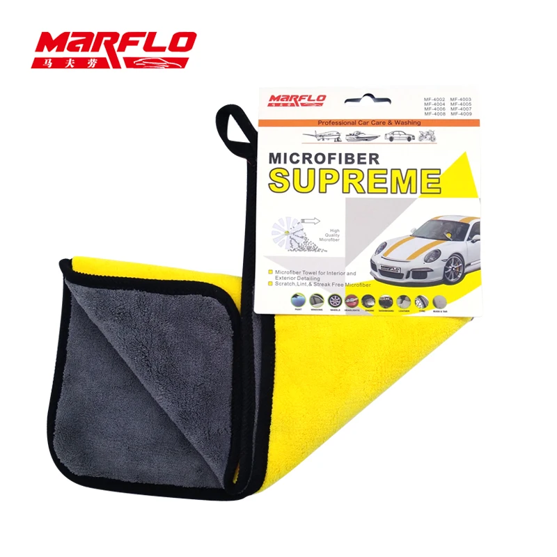 Marflo Car Wash Towel Car Cleaning Cloth Microfiber Towel Car Care Wax Polishing Detailing Towels