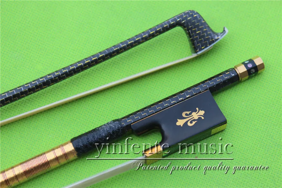 X-025 # new one  4/4 Violin Bow   Carbon Fiber Fine Flame Sliver String High Quality