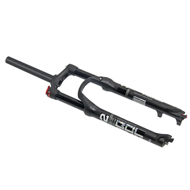 Double Air Chamber Bike Front Fork Aluminum Air Gas Shock Absorber 100mm 26/27.5/29inch MTB Mountain Bicycle Part