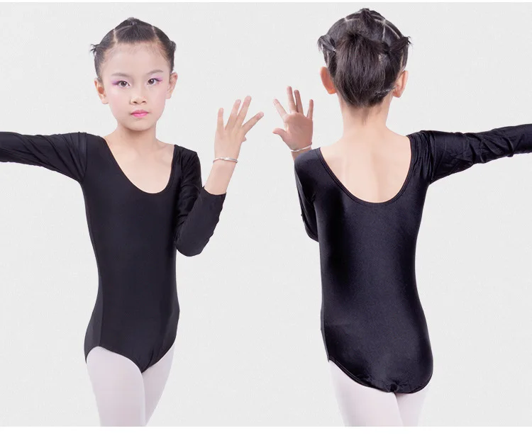 Girls Long Sleeve Ballet Leotards Bodywear Children Dance Leotards Ballerina Clothes Turnpakje Justaucorps Gymnastique Fille