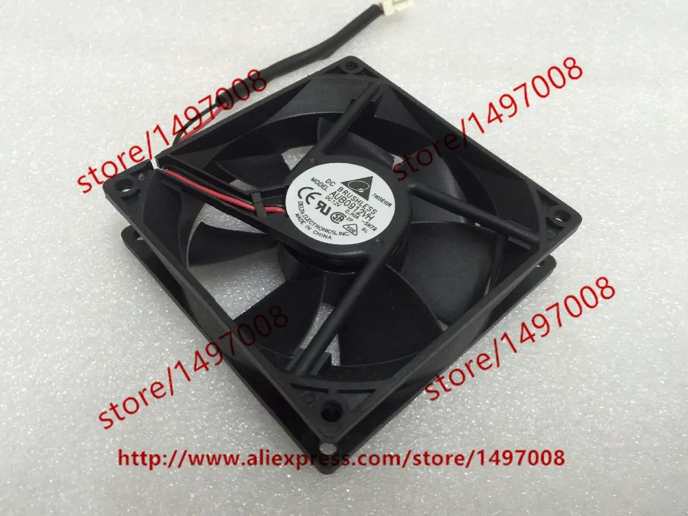 Delta Electronics AUB0912VH 5N79 DC 12V 0.60A 90X90X25mm Server Cooling Fan