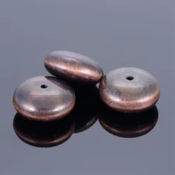 Miasol 50 Pcs/lot Brush Copper Bronze Gunmetal Acrylic Disc Antique Design Spacers Charms Beads For Diy Bracelet Jewelry Making