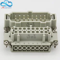 16 core Heavy duty connector HDC-HE-016 The male connector and the female connector 16A500V Aviation plug core