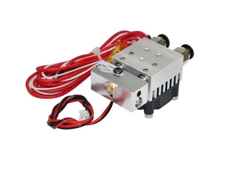 3D phụ kiện máy in Duy Nhất-đầu pha trộn màu sắc và đùn kit Hai trong một ra Hai màu đầu in sưởi ấm hot end