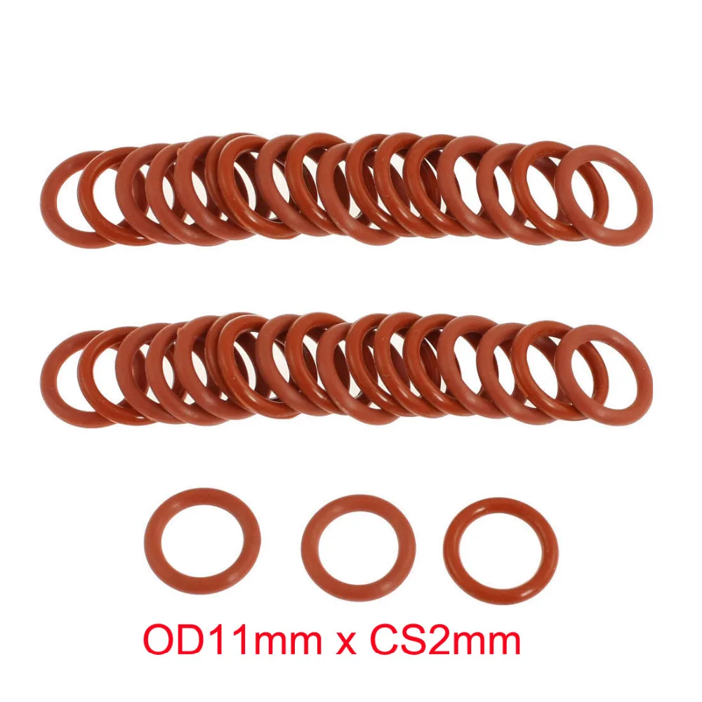 

OD11mm x CS2mm high temperature silicone colored rubber orings o ring seals