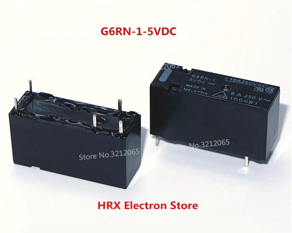 10PCS/LOT Relay G6RN-1-5VDC G6RN-1-12VDC G6RN-1-24VDC 5A 6PIN New Original