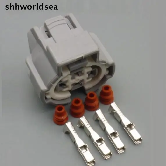 

shhworldsea 5/30/100sets 2.2mm 4p electrical connector 6189-0647 Air conditioning plug pressure sensors connector for toyota