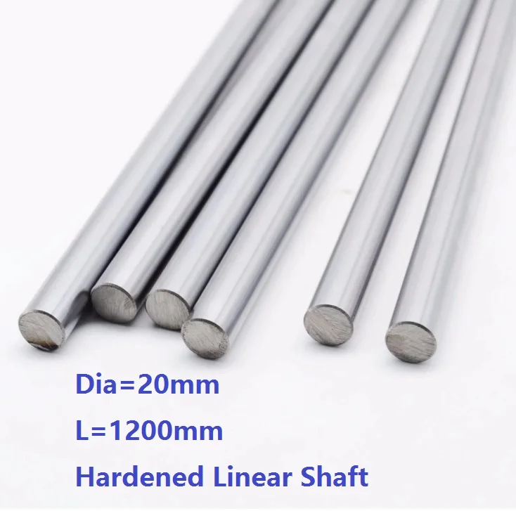 

4pcs/lot Dia 20mm shaft 1200mm long Chromed plated linear shaft hardened shaft rod bar rail guide for 3d printer cnc parts