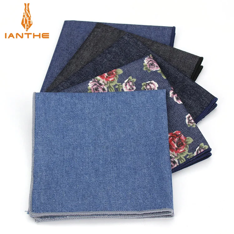 

Solid Floral Printed Handkerchief Wedding Hanky for Mens Suit Pocket Square Casual Business Tie Set Handkerchiefs 23*23cm Towel