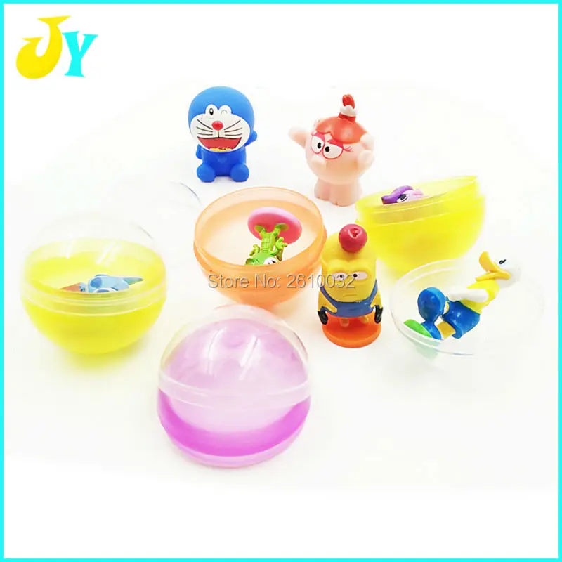 50pcs/lot 45mm capsule toys Classic Action Toys For Kids Gift Mix Styles with top quality for kids game machine parts