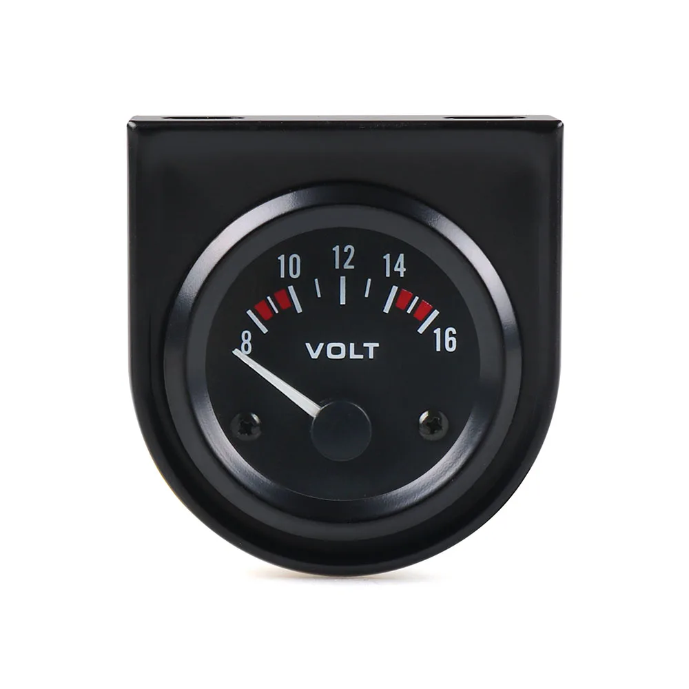 Car 2"52mm Universal Voltmeter 8~16V Volts gauge White Light Voltage gauge car meter Racing meter TT101264